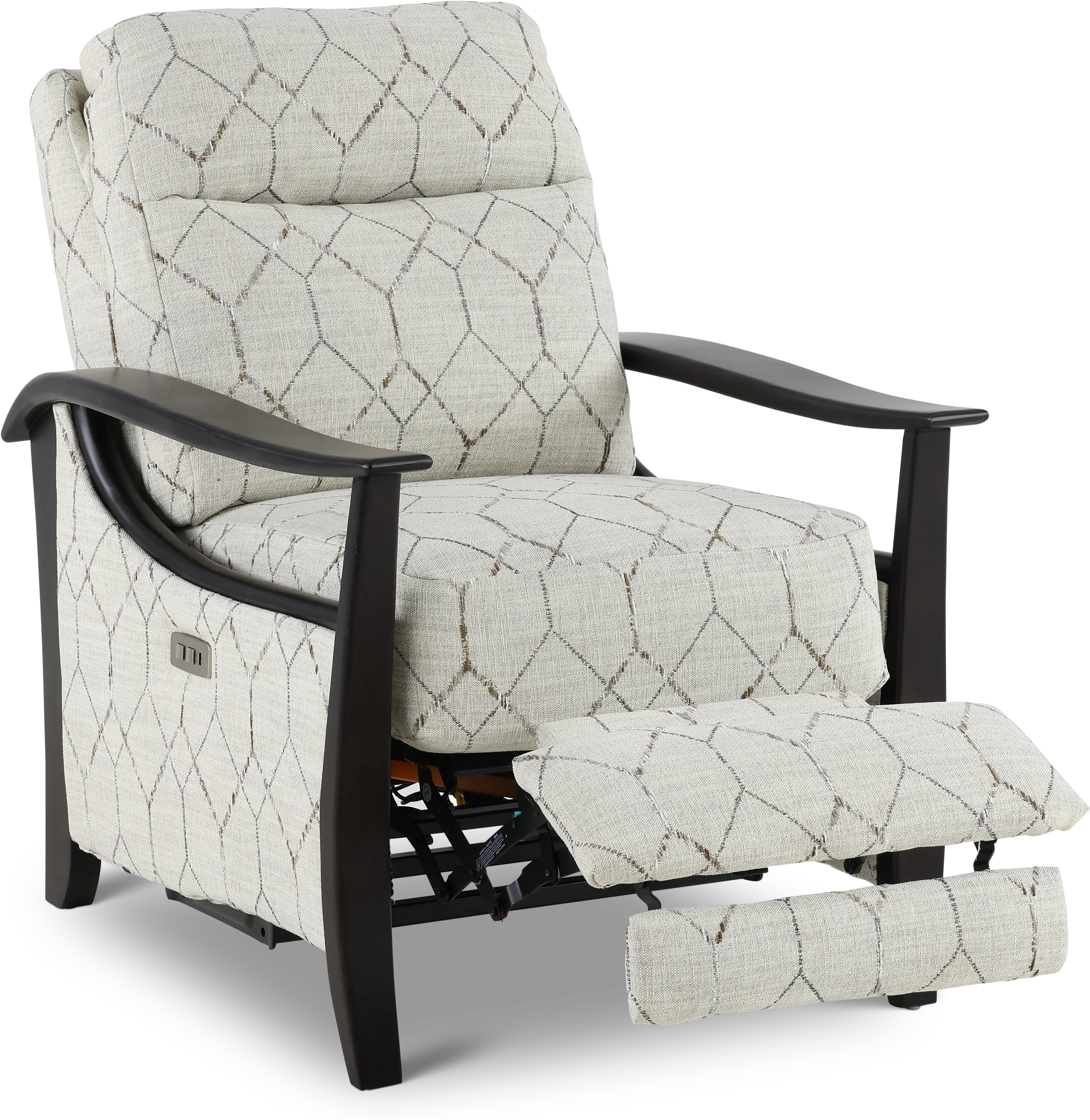 Crave Tivoli Smoke High-Leg Rocker Recliner