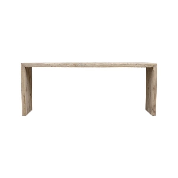 Artissance Rectangular Weathered Natural Wood Indoor Vintage Waterfall Console Table (Size and Finish Vary)