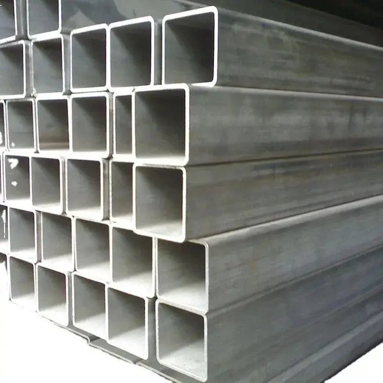 Hollow Steel Square Tube Metal Tube Pipe Factory Galvanized Steel Rectangular Pipe Customized Hot Dipped Hot Rolled Fence Post