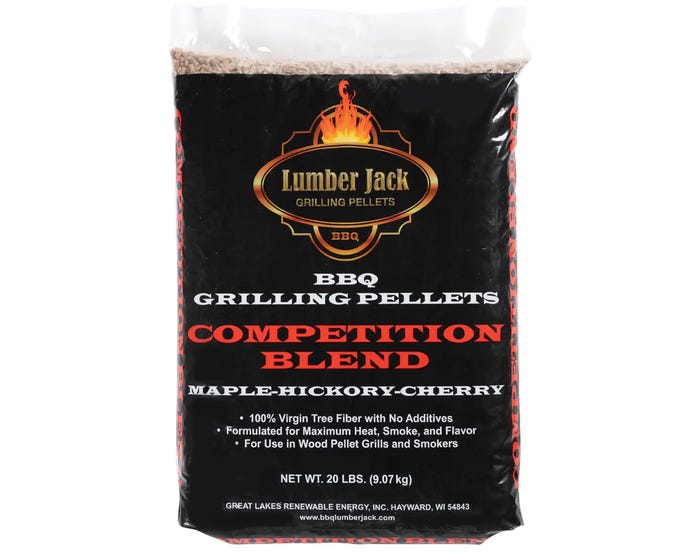 Lumber Jack Competition Blend Grill Pellets， 20 lb. Bag - 5087