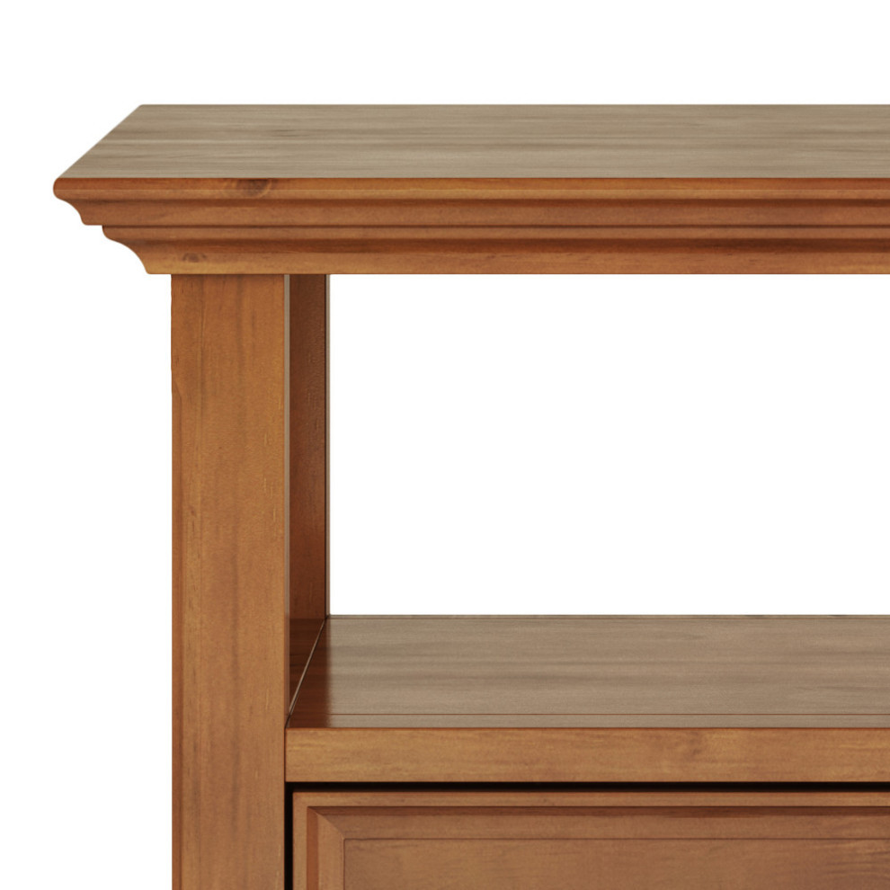 Amherst Solid Wood End Table   Transitional   Side Tables And End Tables   by Simpli Home Ltd.  Houzz