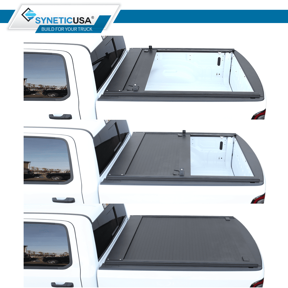 For 2009-2022 Dodge Ram 1500 5.7 FT Short Bed No RamBox Syneticusa Aluminum Waterproof Retractable Hard Tonneau Cover