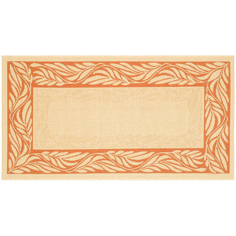 Safavieh Courtyard Delicate Leaves Indoor Outdoor Rug