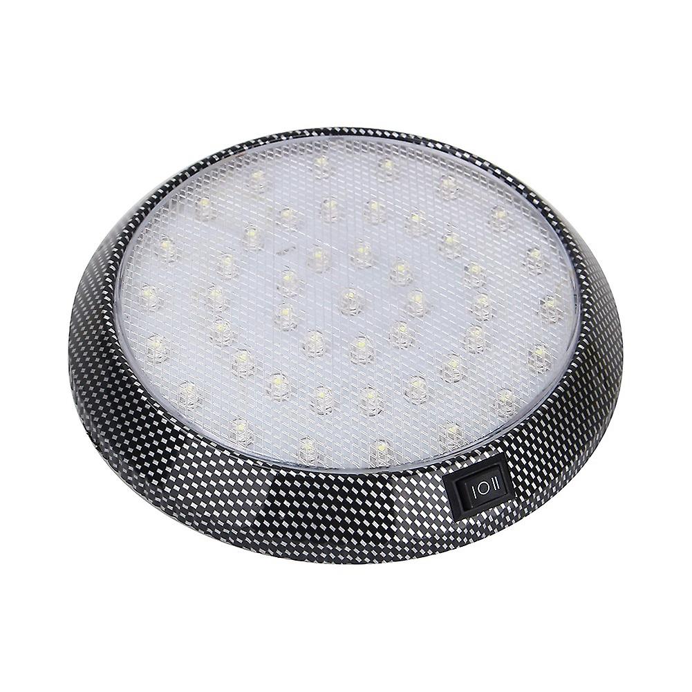 Car Dc 12v 46led Interior Roof Ceiling Dome White Light Reading Lamp Universal