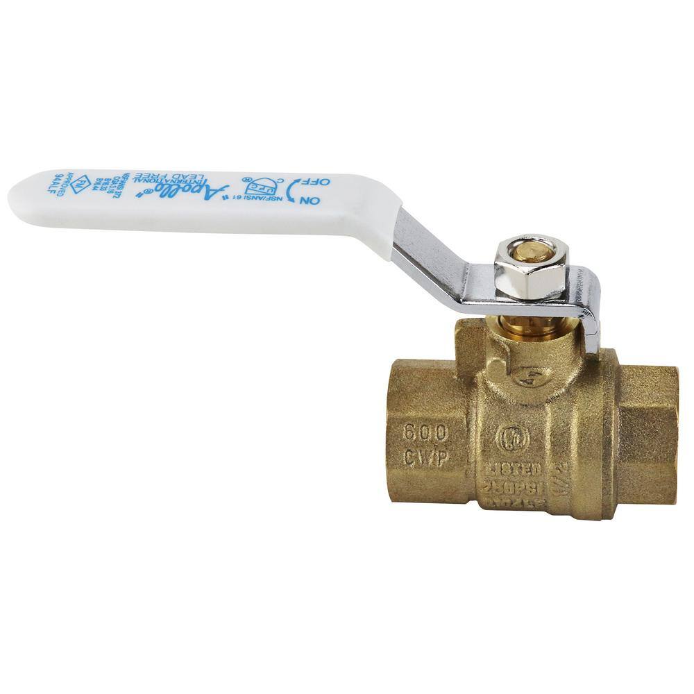 Apollo 12 in. x 12 in. Lead Free Brass FNPT x FNPT Full-Port Ball Valve 94ALF10301A