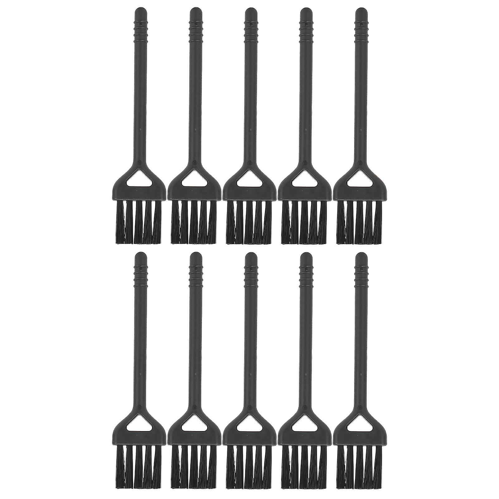 10pcs Electric Shaver Cleaning Brushes Set Nylon Hair Handle Machine Cleaning Brush Black