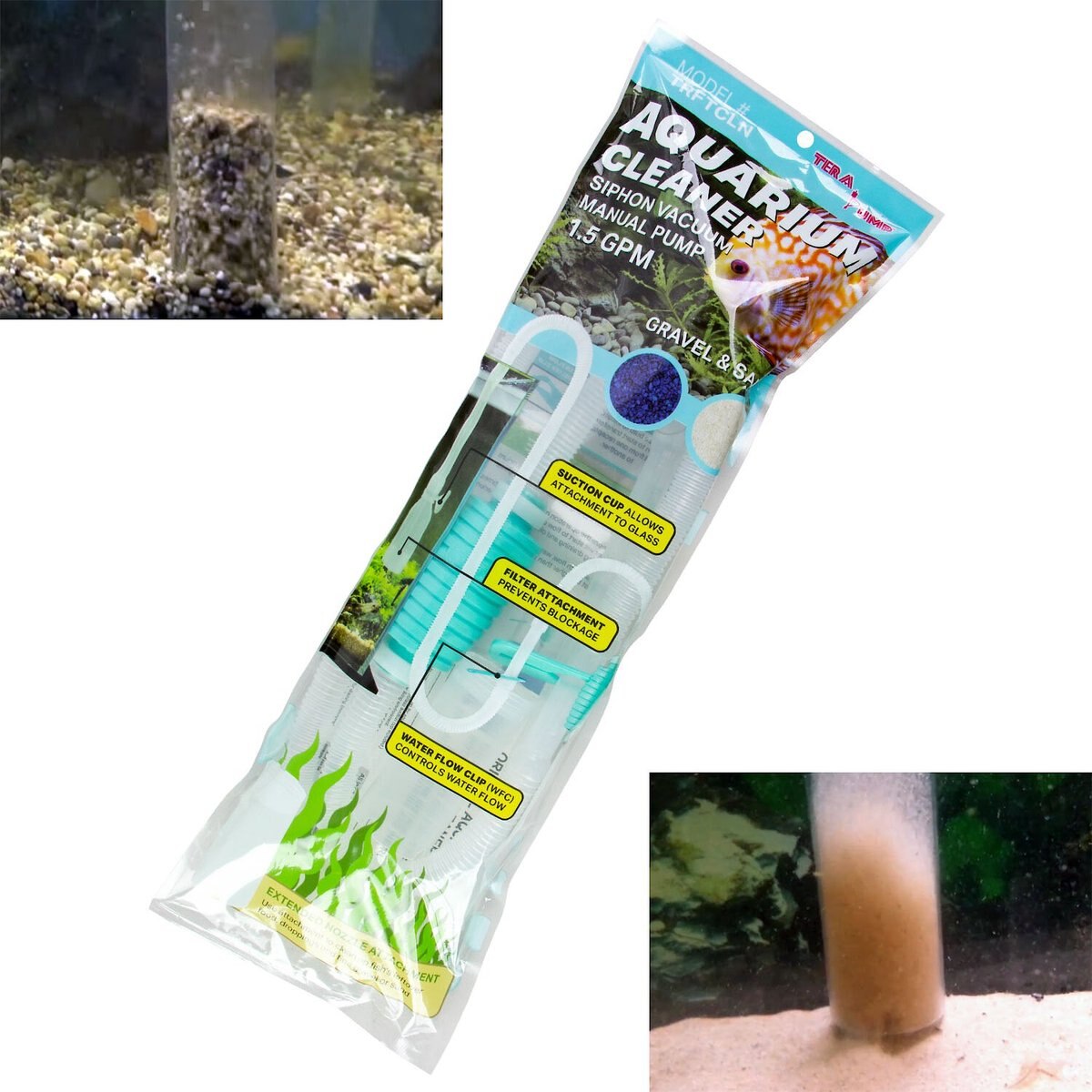 TeraPump Aquarium Gravel and Sand BPA-Free Pump