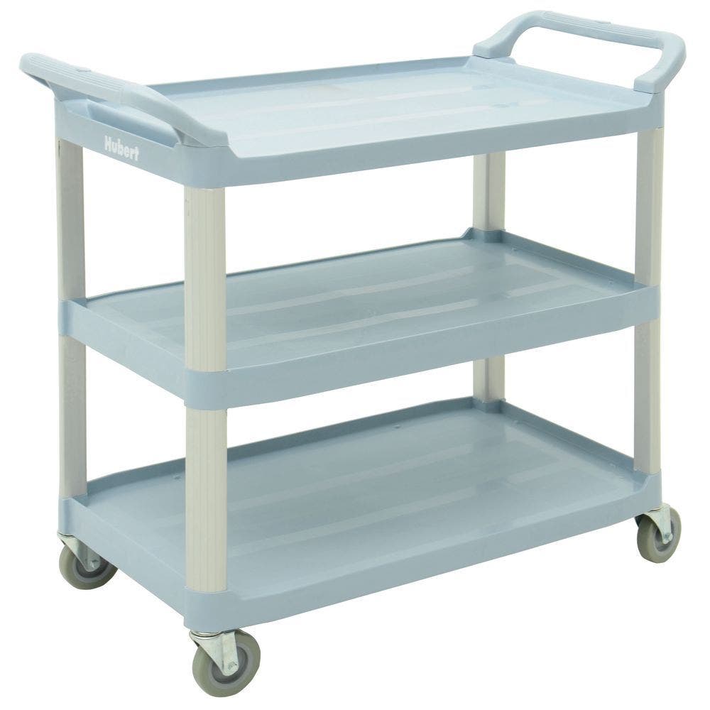 Central Exclusive Light Blue Plastic Large Transport Cart - 40 1/4 L x 19 7/8 