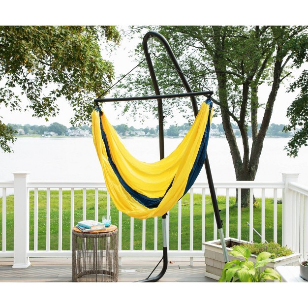 Ceara 3 Bar Hammock Swing Chair Yellow blue Sol Living