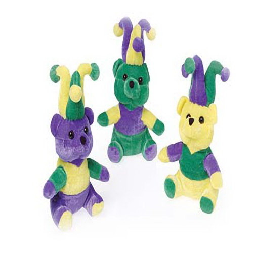 U.S. Toy OD442 Mardi Gras Plush Teddy Bears