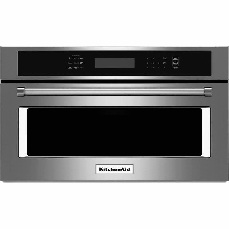 KitchenAid 27-inch, 1.4 cu. ft. Built-In Microwave Oven with Convection KMBP107ESS