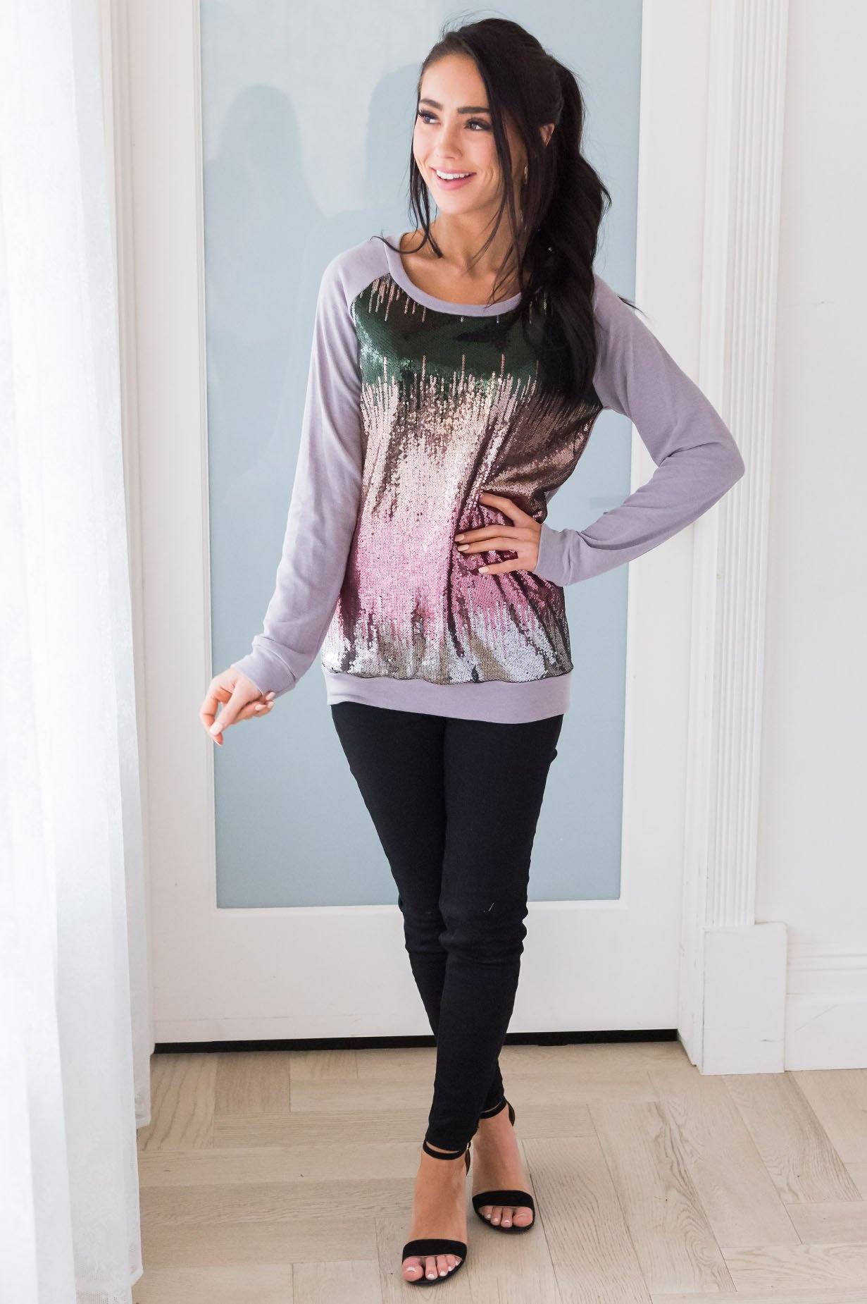 Layers of Joy Modest Sweatshirt