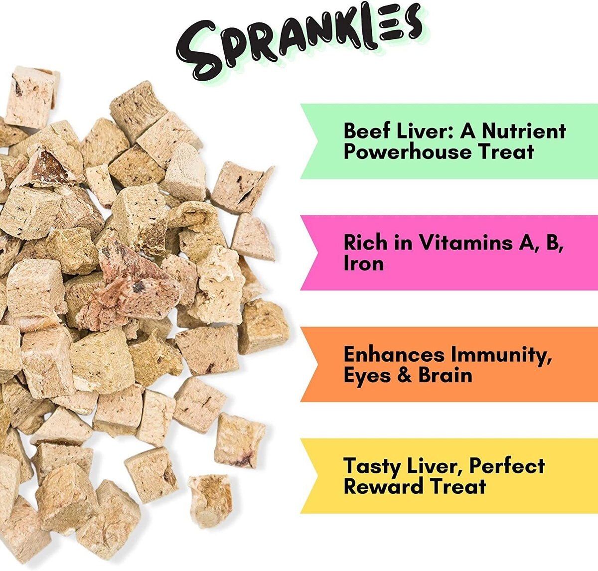 Sprankles Beef Liver Grain-Free Freeze-Dried Dog Treats