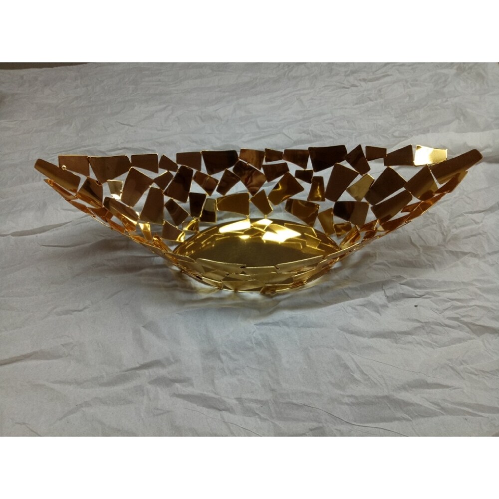 Gold Oval bowl: 18\