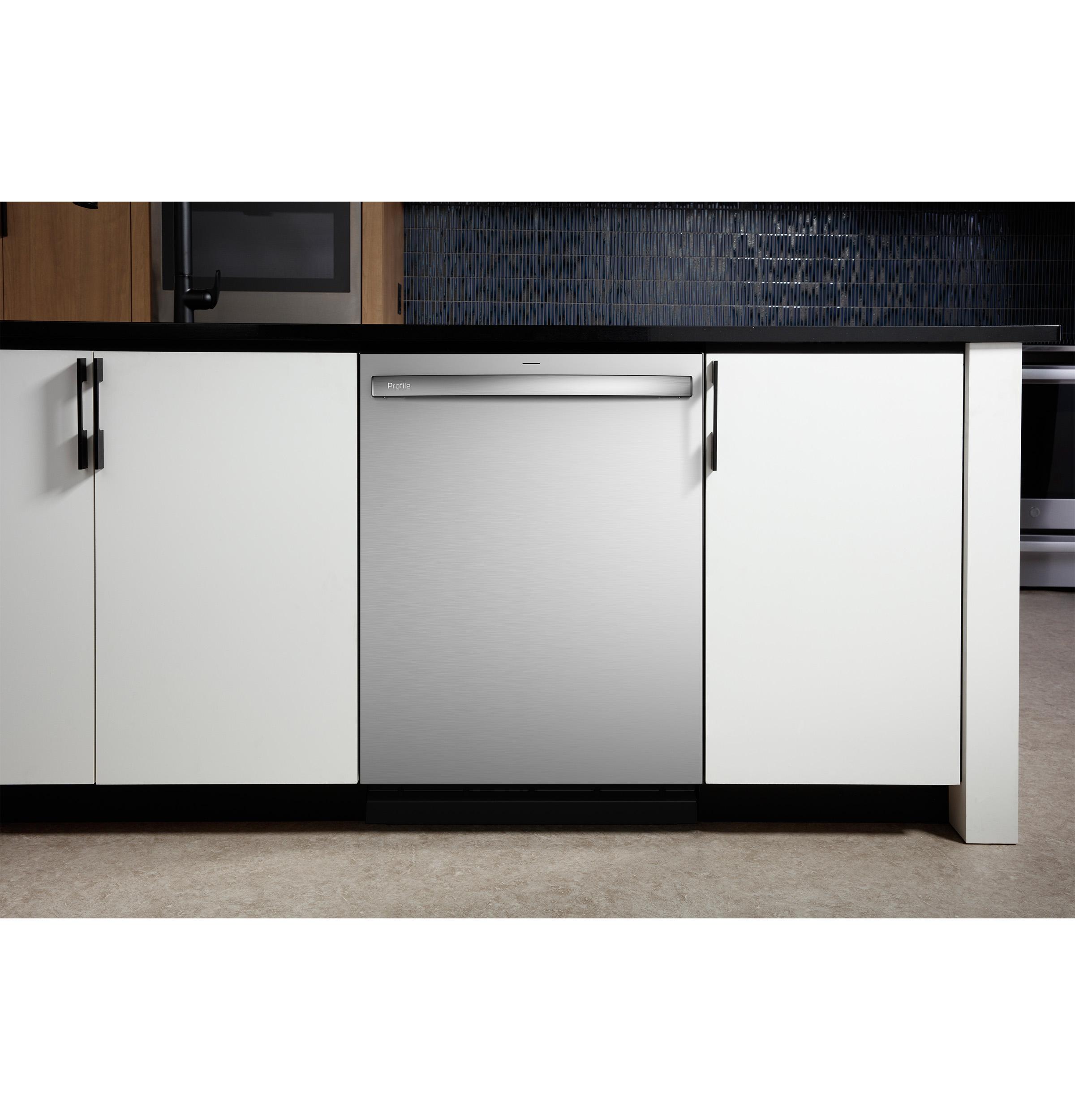 Ge Appliances PDT715SYVFS Ge Profile™ Fingerprint Resistant Top Control With Stainless Steel Interior Dishwasher With Microban™ Antimicrobial Protection With Sanitize Cycle