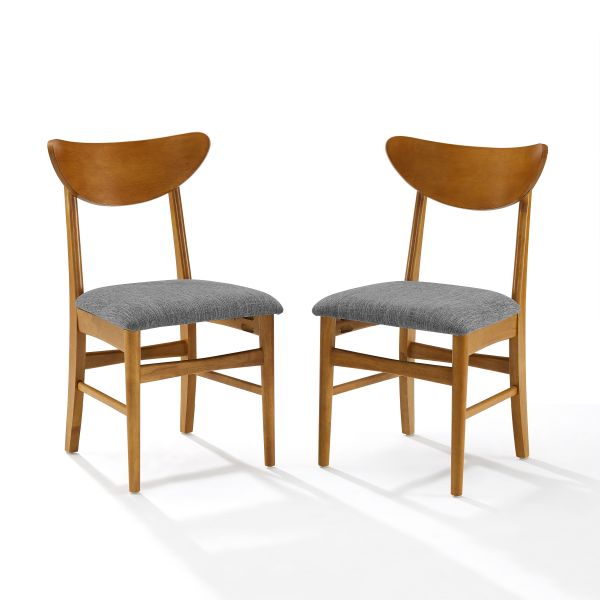 Landon 2Pc Wood Dining Chairs W/Upholstered Seat