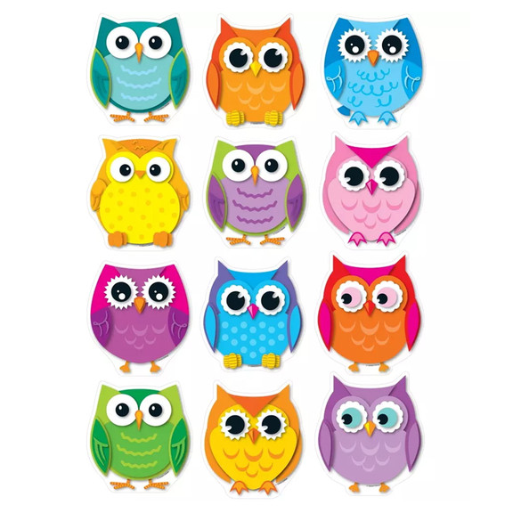 Carson Dellosa CD 120107 Colorful Owls Cut Outs 36...