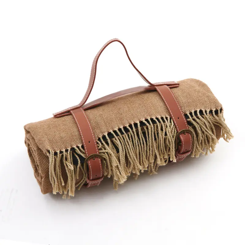 Leisure Sand Resistant Tassels Travel Anti pilling Barbecue  season 2 * 2m Picnic Blanket