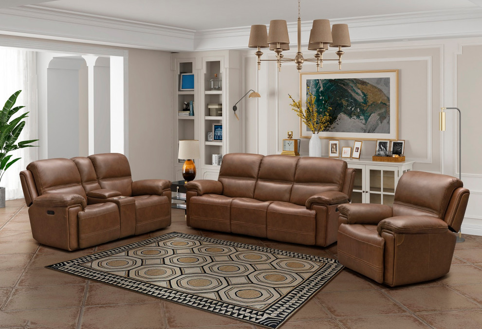 BarcaLounger Sedrick Spence Caramel   Contemporary   Recliner Chairs   by Unlimited Furniture Group  Houzz