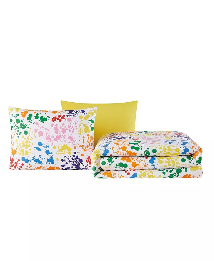 Crayola Splatter 3 Piece Comforter Set  Full Queen