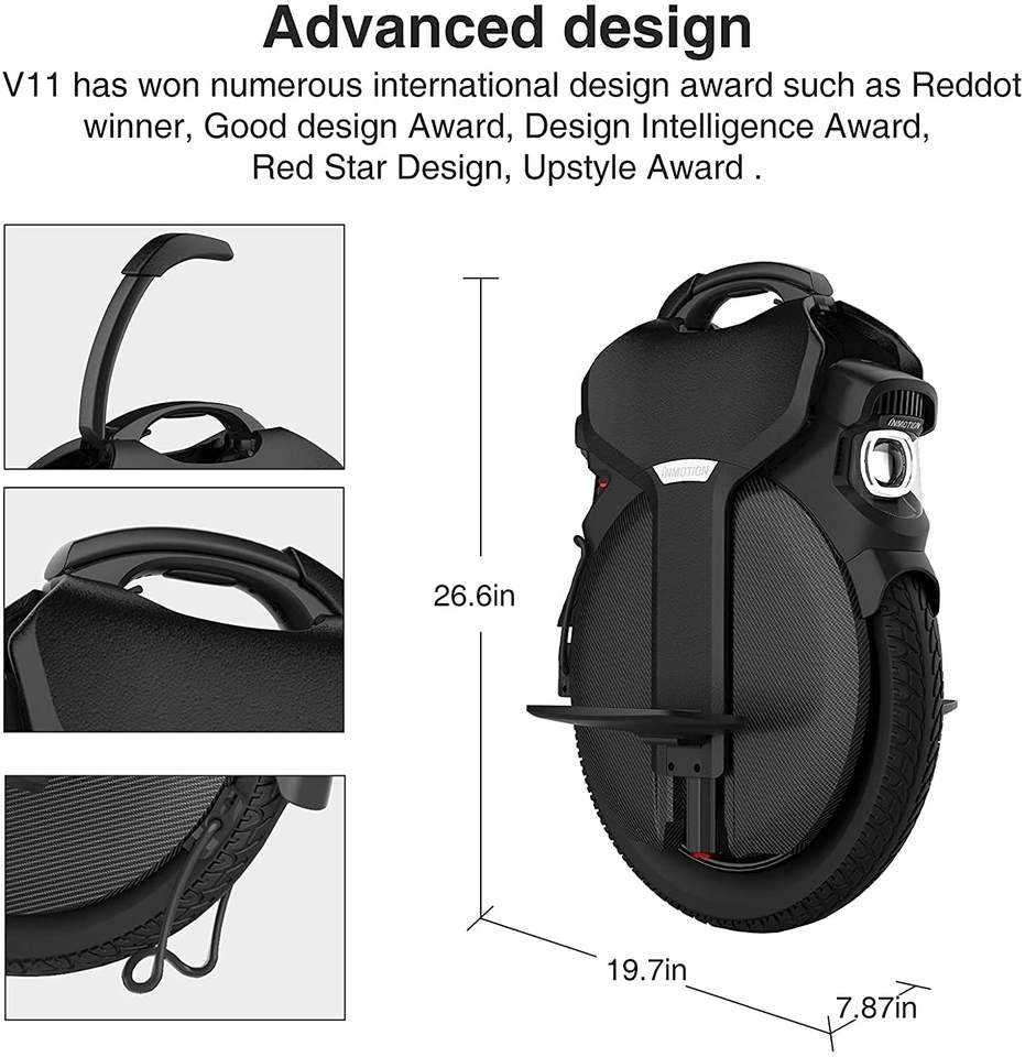 Original INMOTION V11 Adult Electric Unicycle One Wheel Bike Scooter