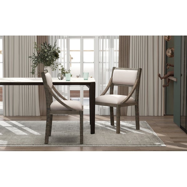 Wood Dining Chairs Set of 2