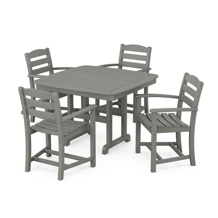 Polywood La Casa Café 5-Piece Dining Set with Trestle Legs PWS919-1