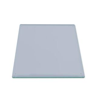 NEUTYPE 36 in. x 36 in. Gray Square Tempered Glass Table Top TT-GE10009