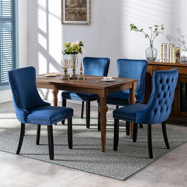 Upholstered Wing-Back Dining Chair