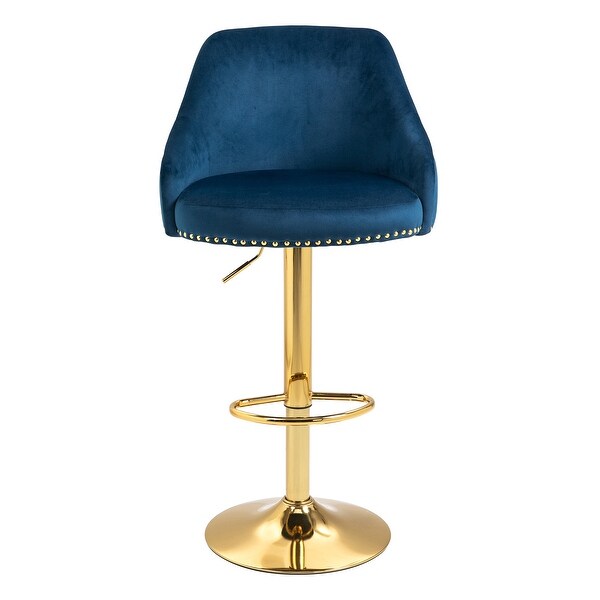 Velvet Upholstered Bar Stools