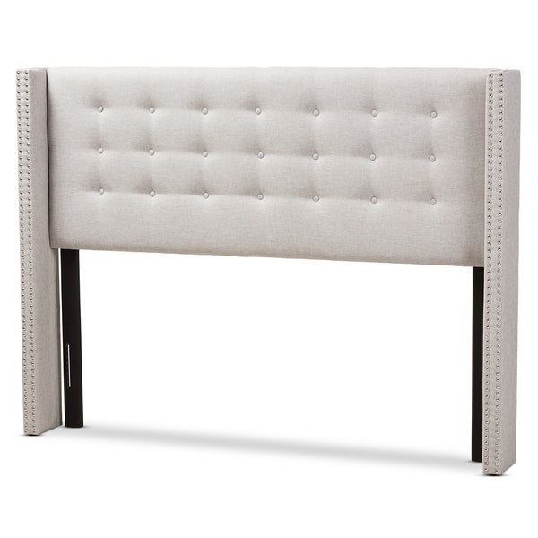 Contemporary Fabric Winged Headboard by Baxton Studio - - 18213137