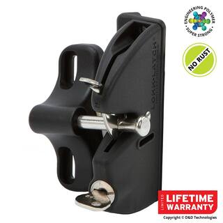 LOKKLATCH DD Black Key-Lockable Gate Latch 50560