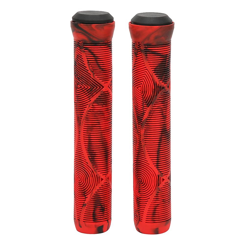 Bicycle Handlebar Grip Rubber Lightweight Non Slip Bicycle Grips For Mountain Bike(red )