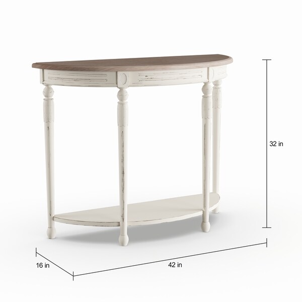 The Gray Barn Melody Fields Wood Traditional French Console Table