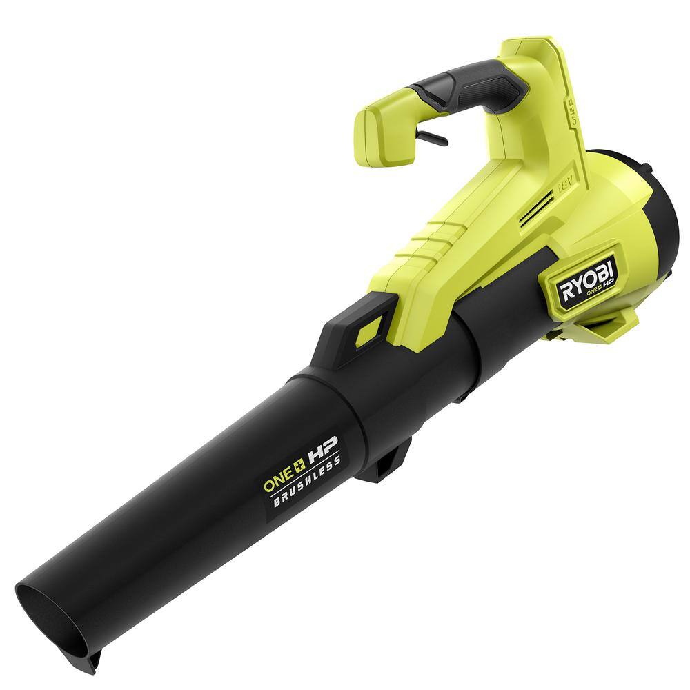 RYOBI ONE+ HP 18V Brushless 110 MPH 350 CFM Cordless Variable-Speed Jet Fan Leaf Blower (Tool Only) P21012BTL