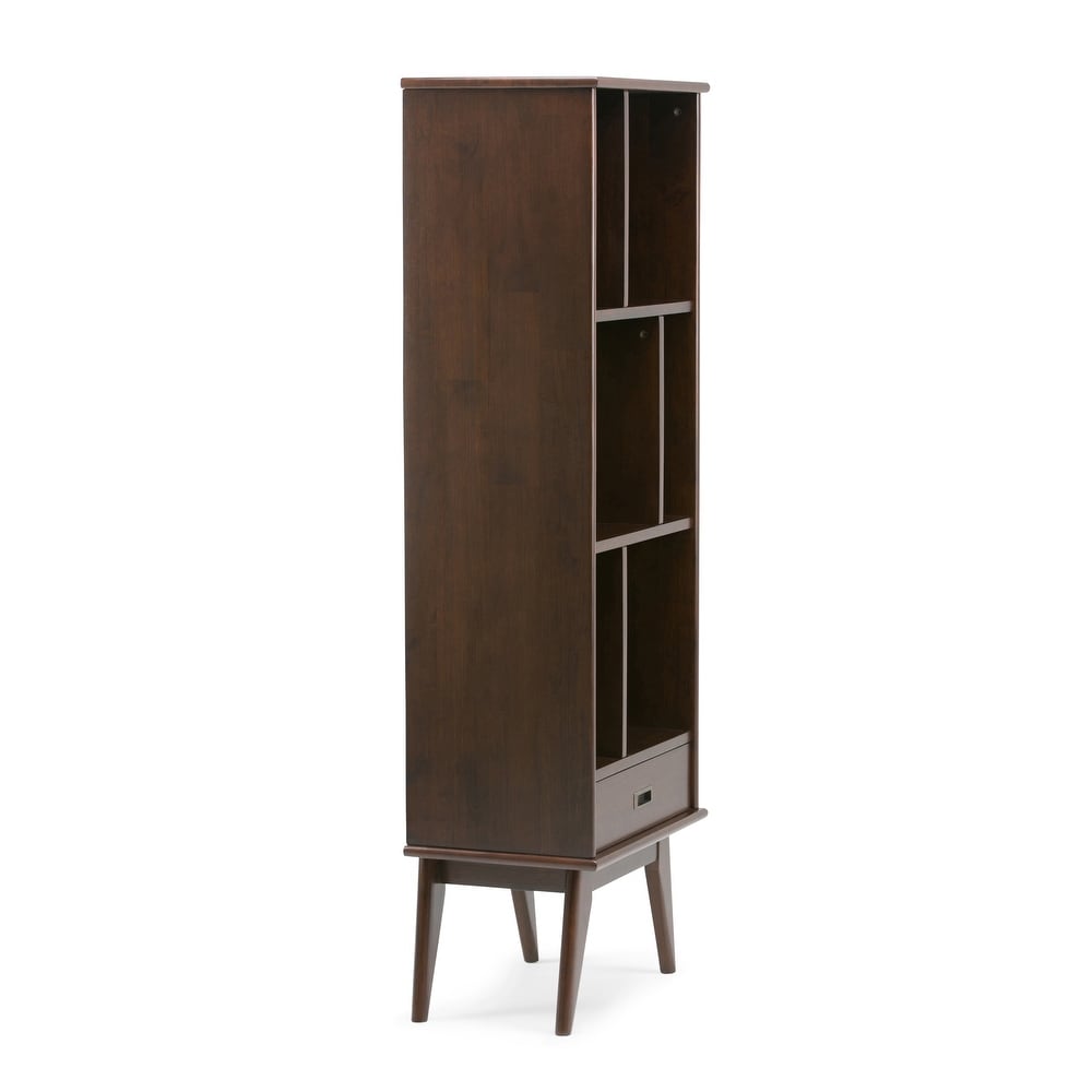 WYNDENHALL Tierney SOLID HARDWOOD 64 inch x 22 inch Mid Century Modern Bookcase and Storage Unit   22\