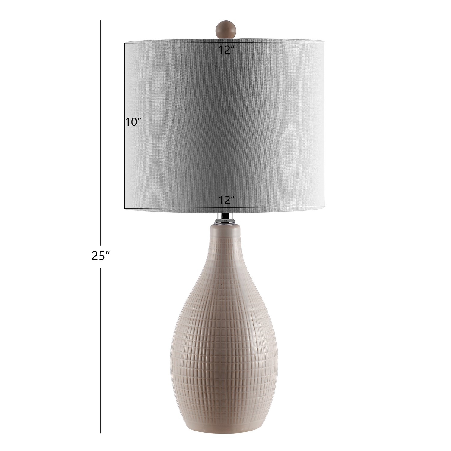 Safavieh Gremla 25 in. H Modern Table Lamp， Cream