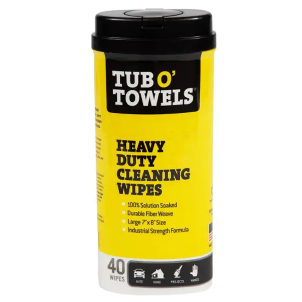 Tub O Towels 40-Count Heavy Duty Wipes