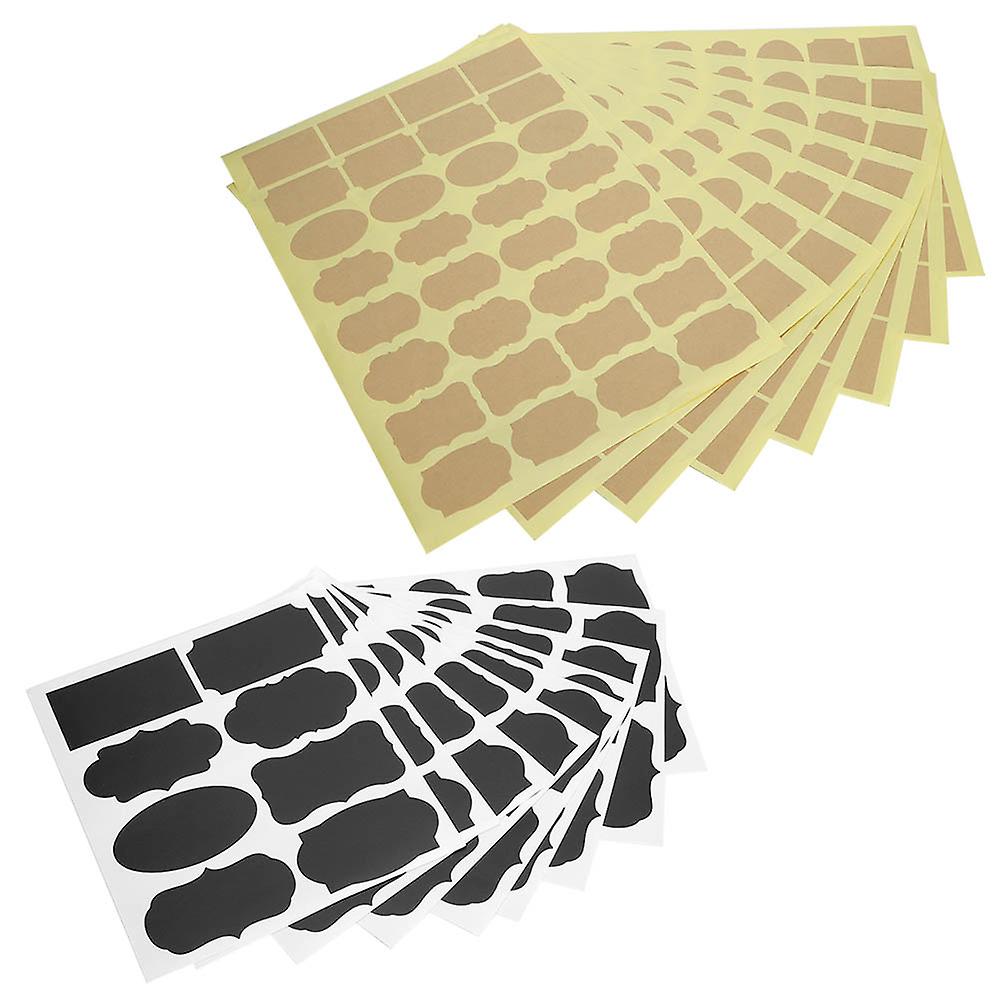 328pcs Chalkboard Label Stickers Adhesive Waterproof Sticker For Flower Pot Storage Jar