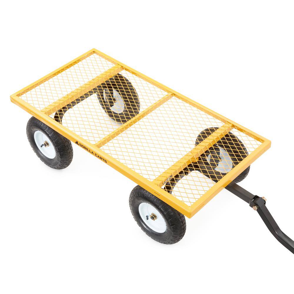 GORILLA CARTS 1200 lbs. Heavy Duty Steel Utility Cart GOR1201B