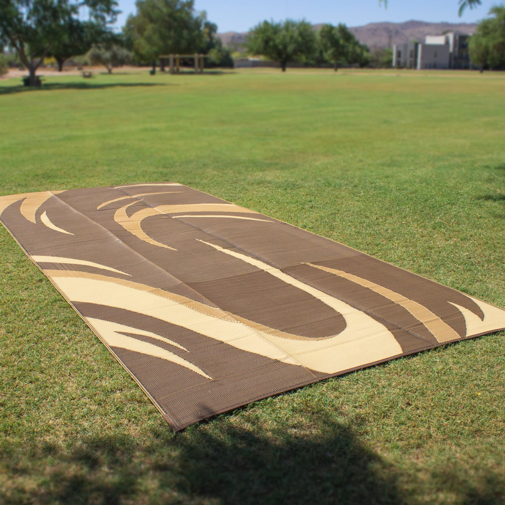 Stylish Camping Graphic Swish Mat 8'x18'