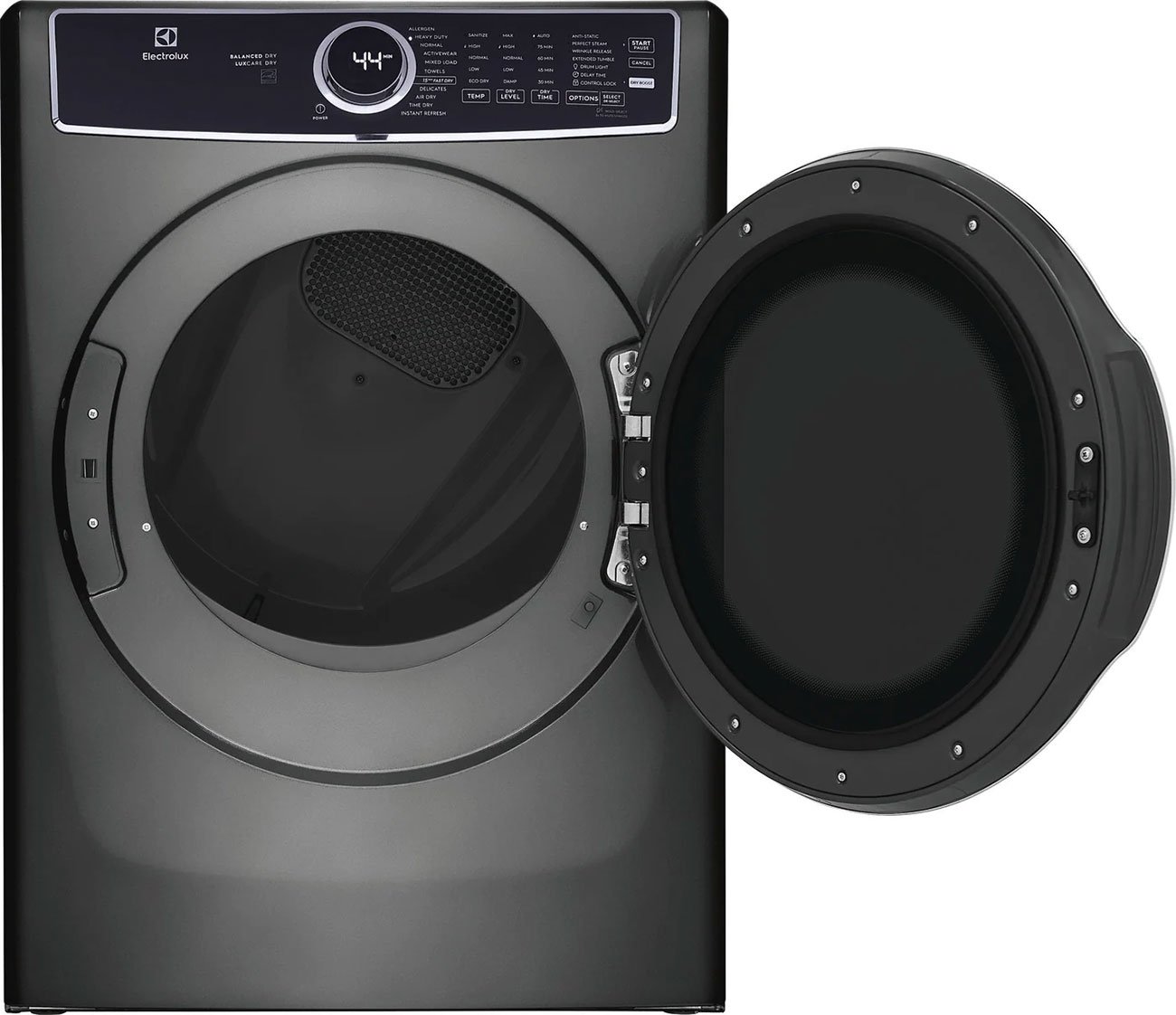 Electrolux 8 Cu. Ft. Titanium Front Load Perfect Steam Electric Dryer With Balanced Dry and Instant Refresh