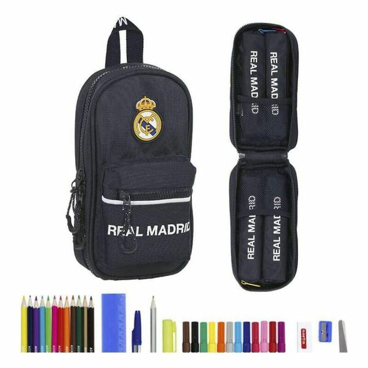 Backpack pencil case real madrid c.f. navy blue (33 pieces)