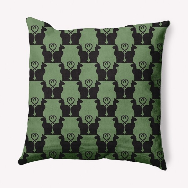 Cat Clowder Indoor/Outdoor Throw Pillow