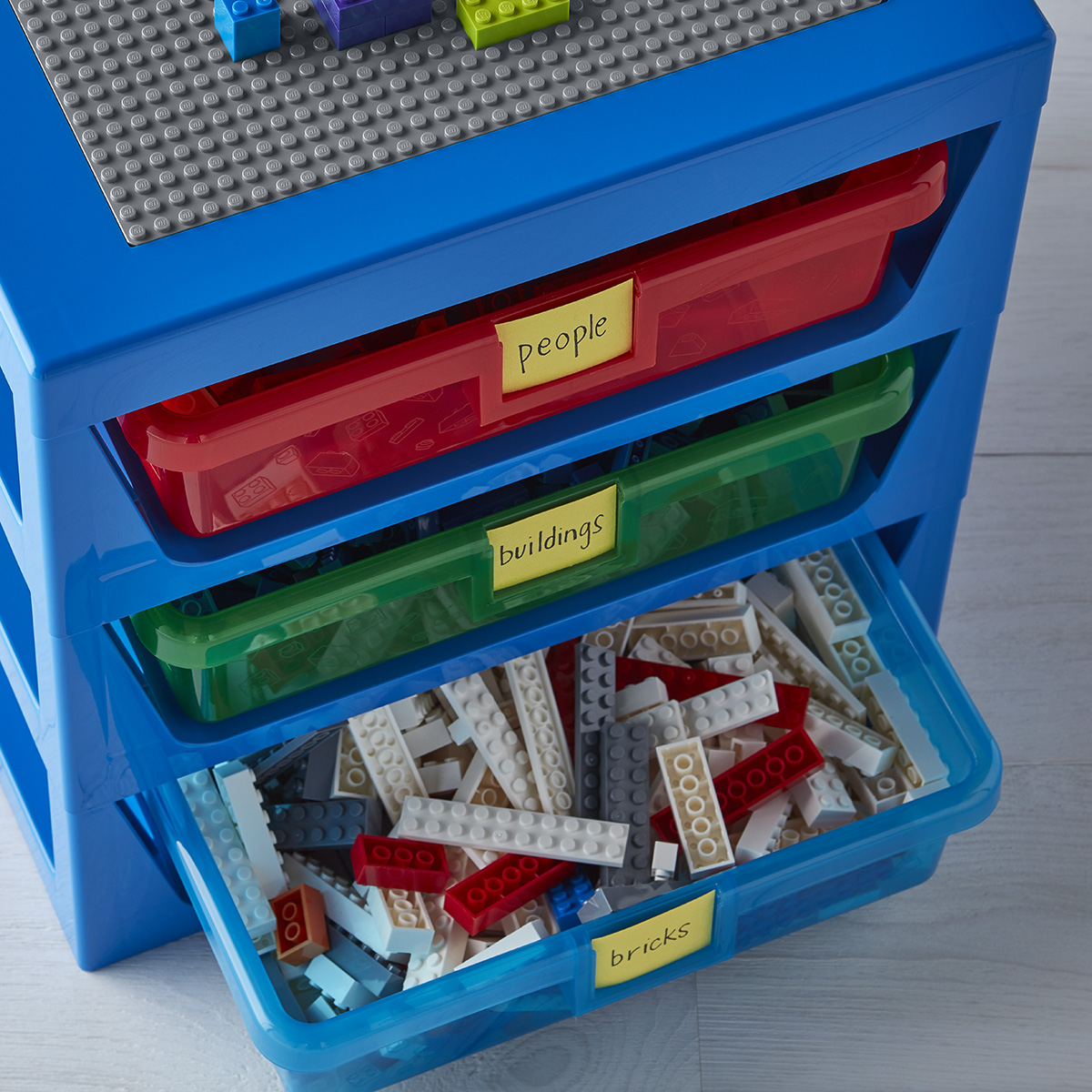 LEGO 3Tier Drawer Organizer with Baseplate