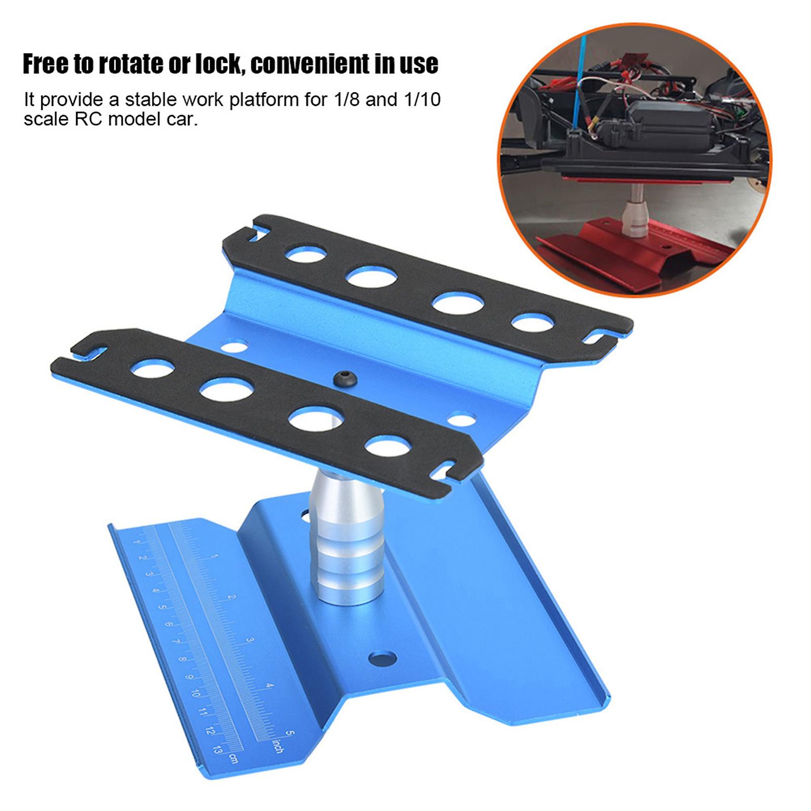 Rotation Repair Station Assembly Platform Work Stand For 1/8 1/10 Rc Model Car (blue)