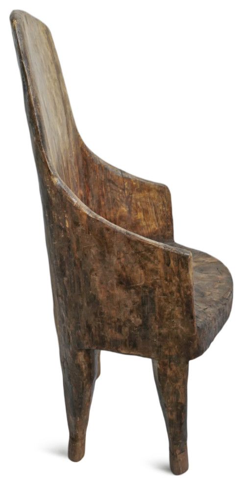 Consigned Vintage Naga Tribe Chair 13   Rustic   Armchairs And Accent Chairs   by Design Mix Furniture  Houzz