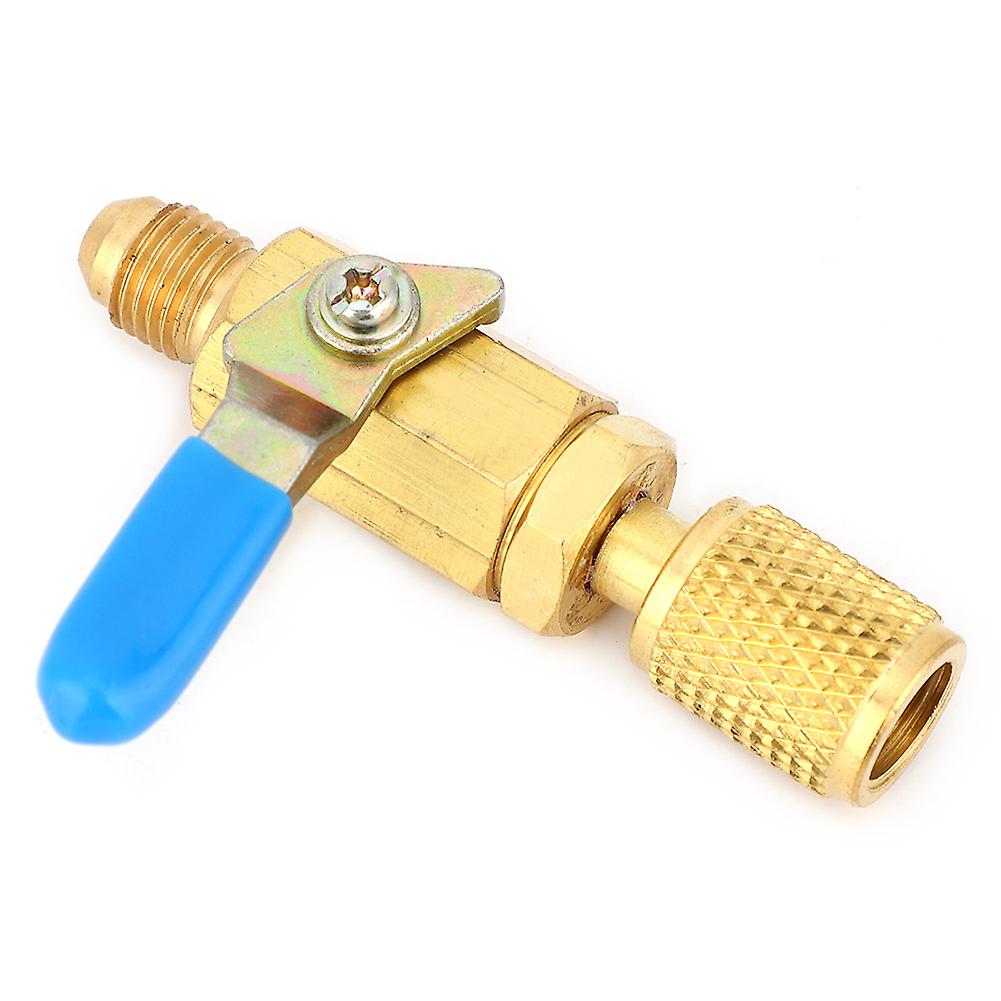 3 Pcs Ball Valve R12/r134/ar410 Refrigerant Ball Valve Adapter Switch For 1/4sae Male-female1/4'' Bv1414fm