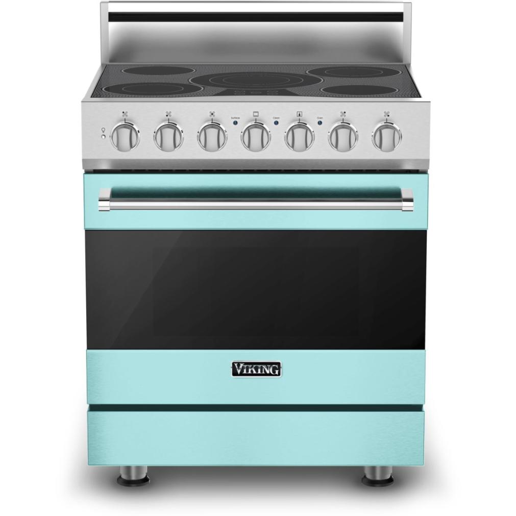 Viking 30-inch Freestanding Electric Range with Vari-Speed Dual Flow Convection CRVER3301-5BBW