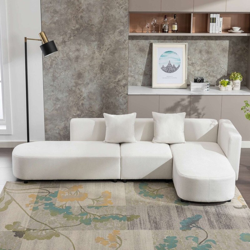 Luxury Modern Style L shaped Upholstery Sofa